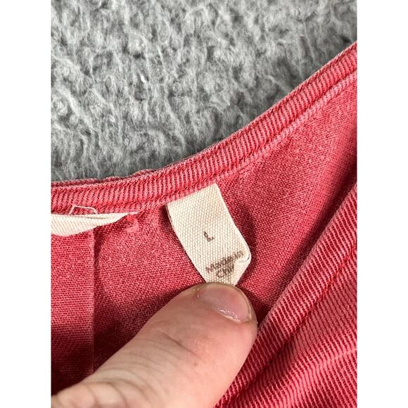 Soft Surroundings Shirt Womens Large Tunic Pink Long Sleeve Round Neck Lyocell - Picture 7 of 12